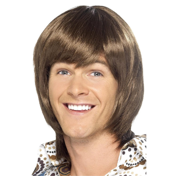 70s brown Abba heartthrob wig