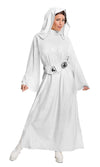 Long white classic Princess Leia dress with hood