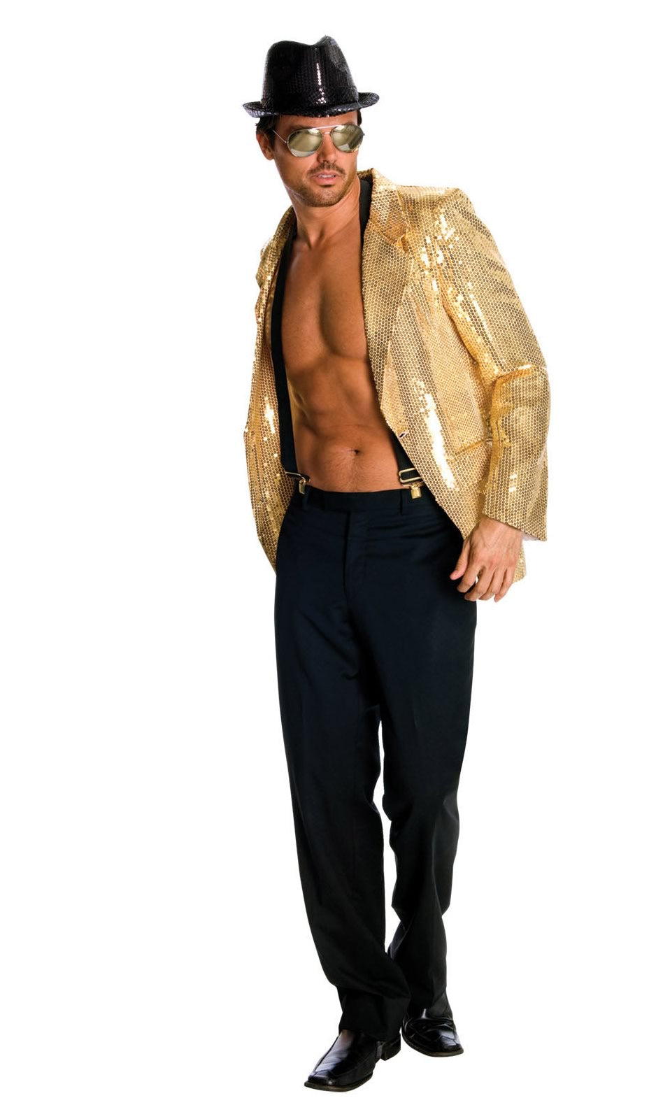 Men's gold sequin jacket