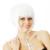 20s Party Bob Flapper Wig White