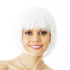 20s Party Bob Flapper Wig White