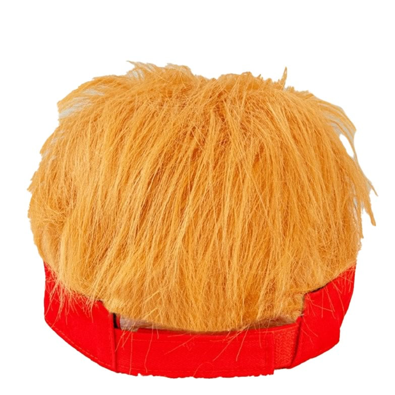 Buy Donald Trump Red Visor Hat with Hair