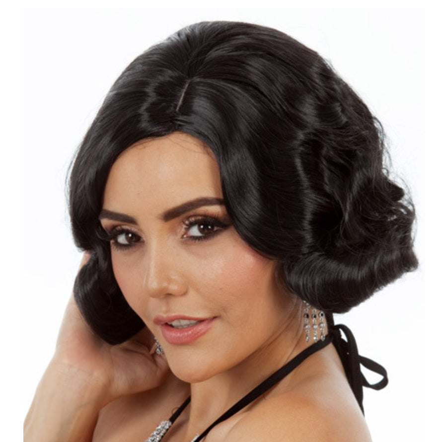 Buy Classic Finger Wave Black Wig